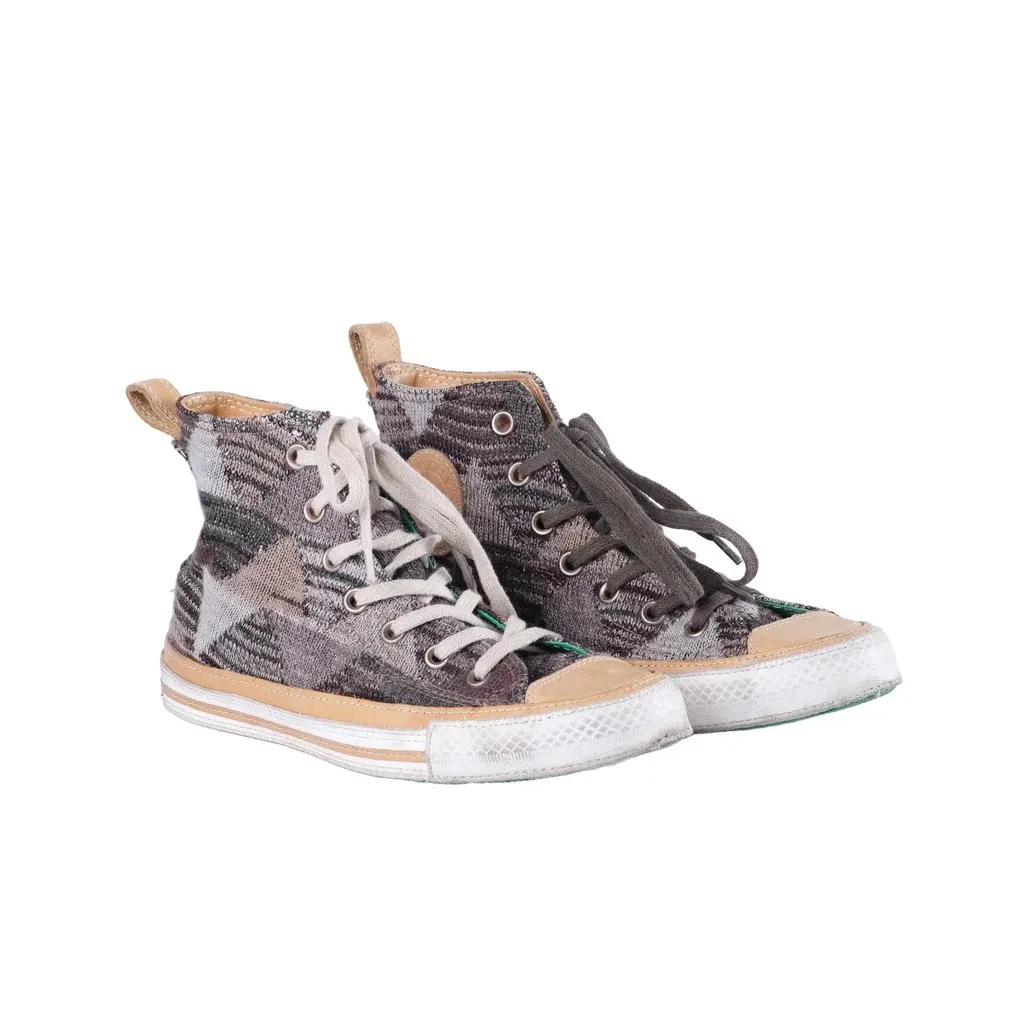 Missoni x Converse Chuck Taylor High-Top Sneakers - '10s MultiColor Canvas Good - Back View