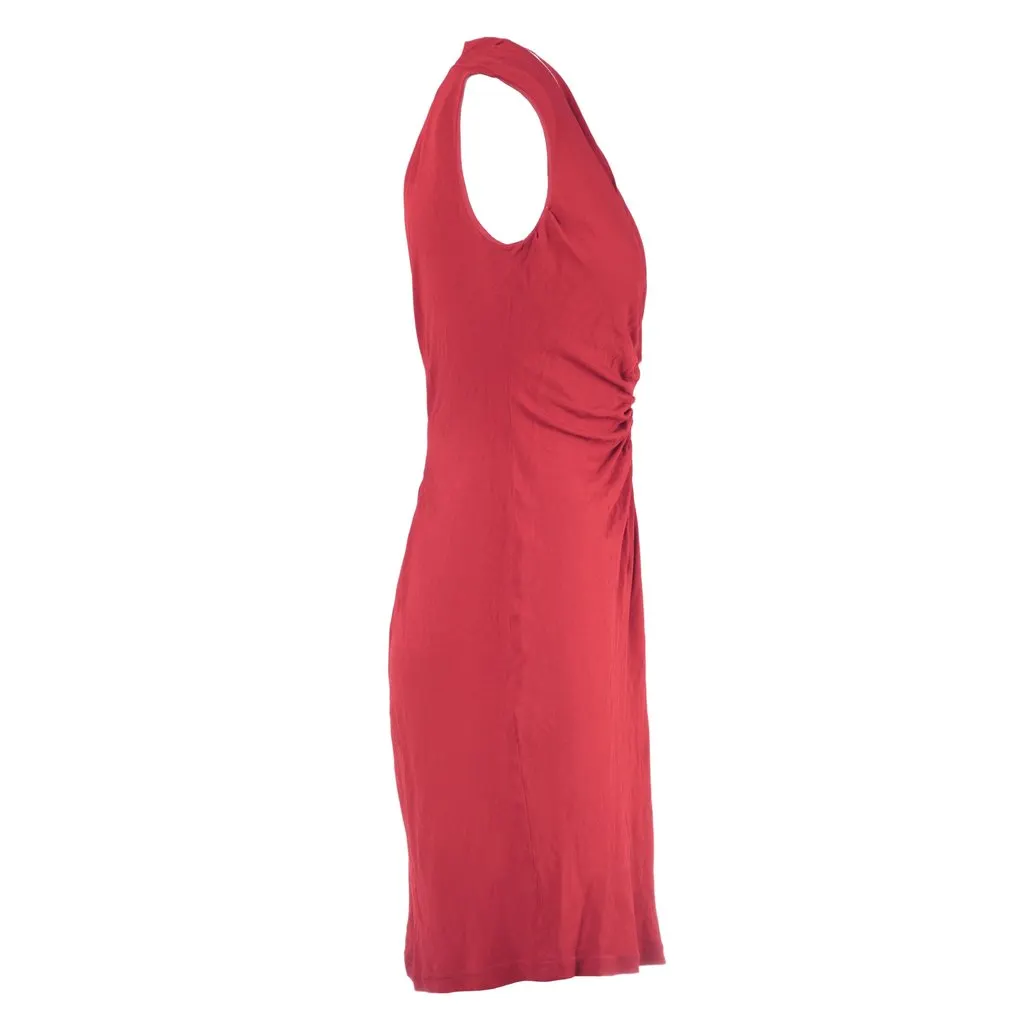 Alberta Ferretti Red Midi Dress -'00s Red Good - Back View