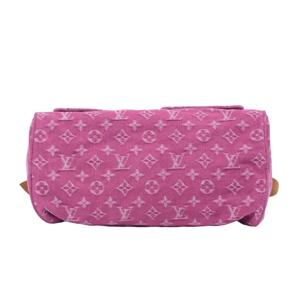 Louis Vuitton Speedy Pink Monogram Denim Bag - '00s Pink Denim Good - Model View