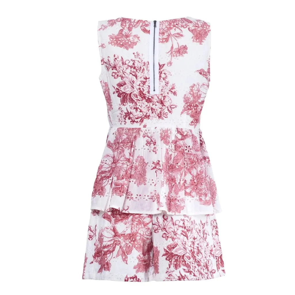 Max Mara Max & Co Floral Eyelet Cotton Dress - '20s White Cotton Good - Inside View