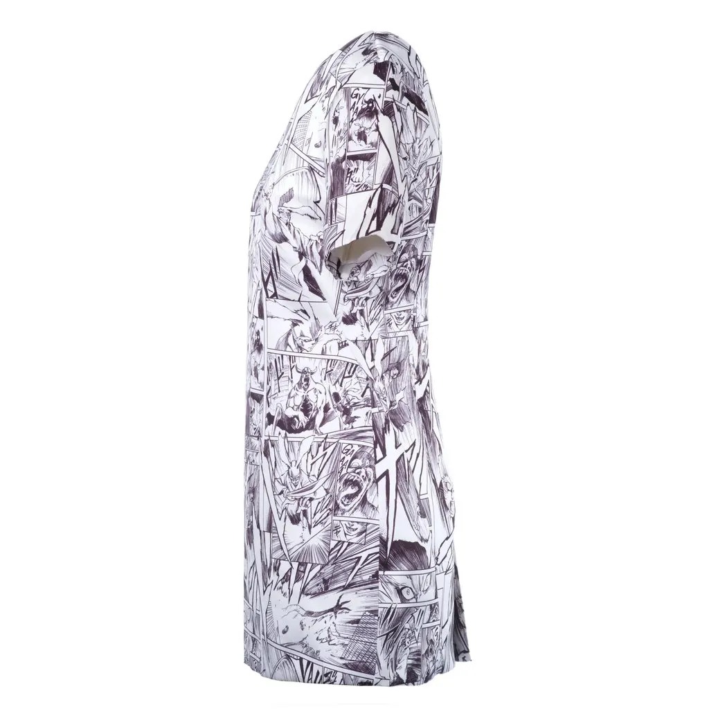 Alexander McQueen Yoshiyasu Tamura Manga Print Mini Dress - '00s MultiColor Good - Back View