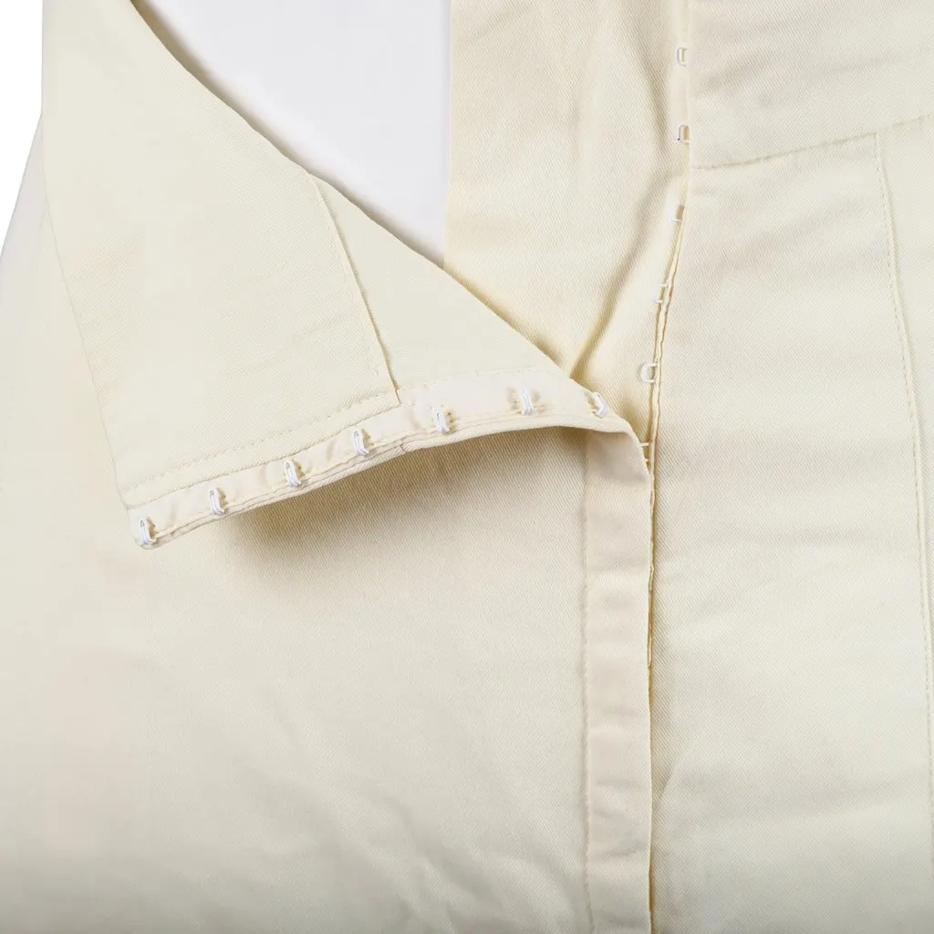 Miu Miu Cream Leather Midi Skirt - '90s Beige Leather Good - Box View