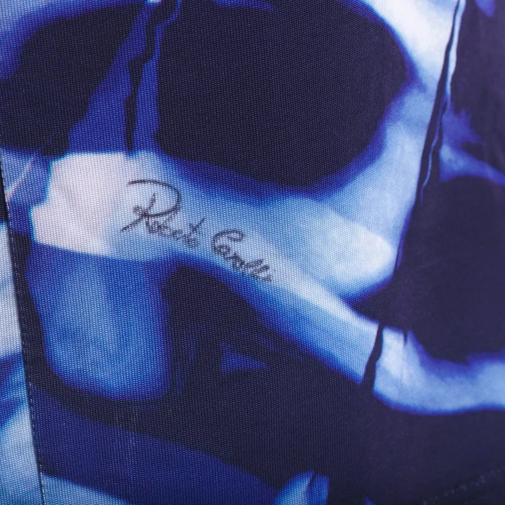 Roberto Cavalli Abstract Print Fitted Dress - '00s Blue Good - Box View