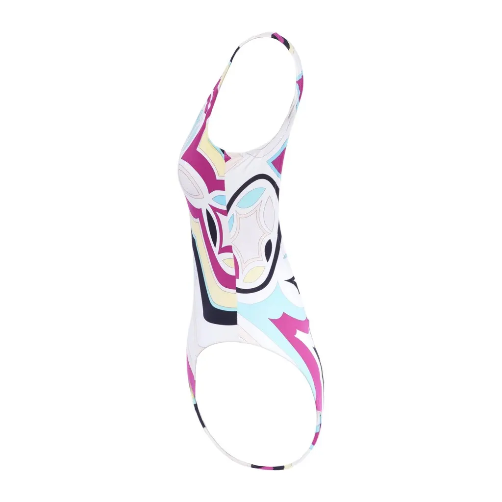 Emilio Pucci Print Swimsuit - '00s MultiColor Good - Back View