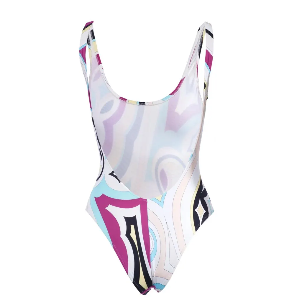 Emilio Pucci Print Swimsuit - '00s MultiColor Good - Inside View