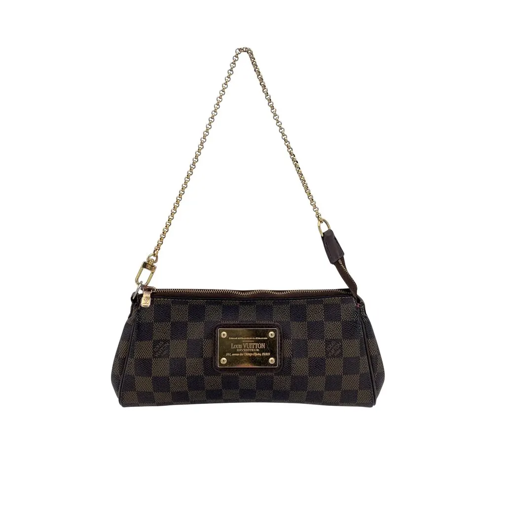 Louis Vuitton Shoulder Bag Eva Brown Canvas Good - Front View