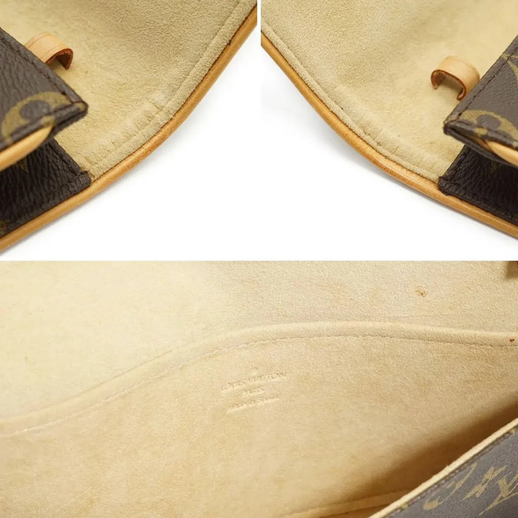 Louis Vuitton Crossbody Bag Vintage Twin Brown Canvas Good - Box View