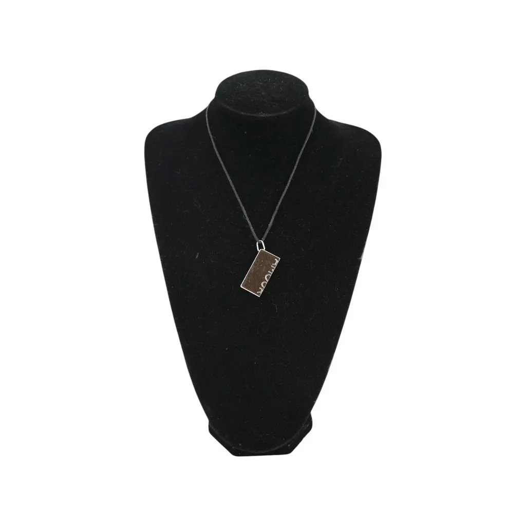 Hermes Necklace Black Lace Good - Inside View
