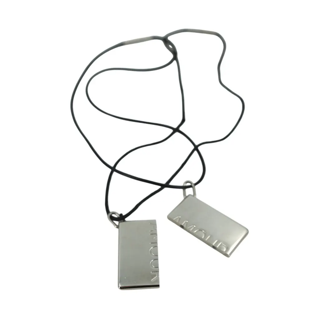 Hermes Necklace Black Lace Good - Box View