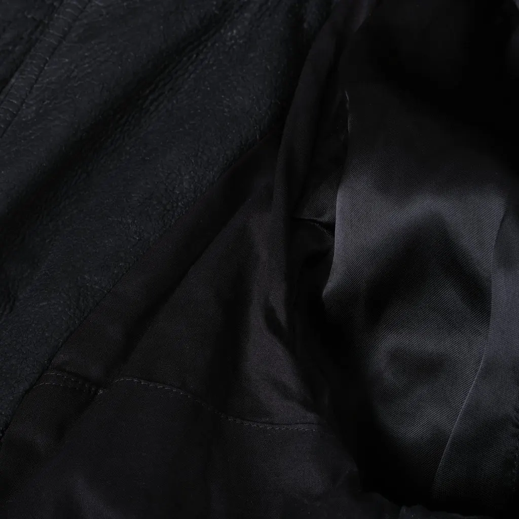 Rick Owens Porterville Metro Flight Jacket - '20s Black Leather Good - Box View