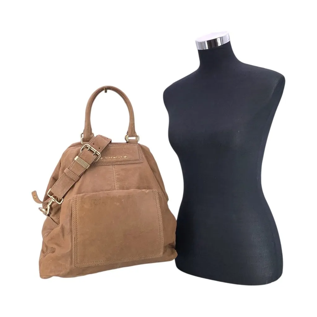Givenchy Shoulder Bag Pandora Beige Leather Good - Inside View