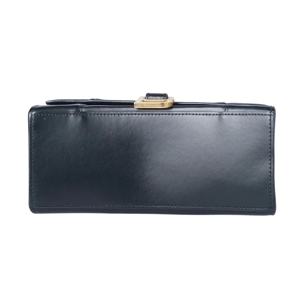 Balenciaga Small Hourglass Leather Bag - '20s Black Leather Good - Inside View