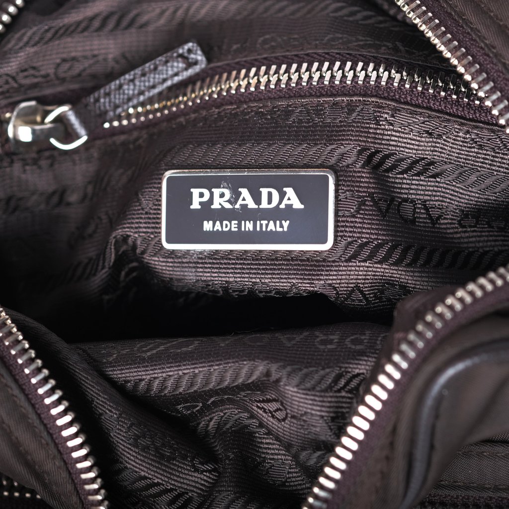 Prada Black Nylon Silver Hardware | Libas Collective