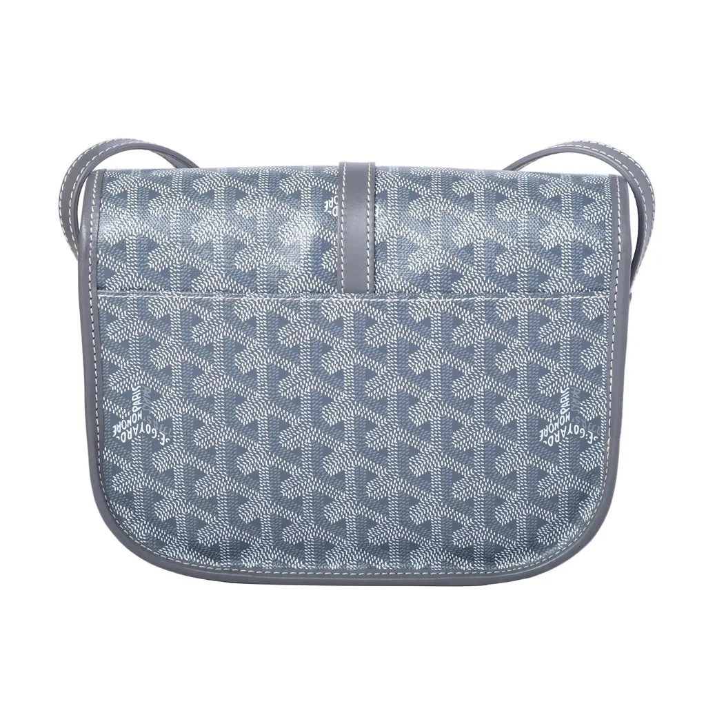 Goyard Belvedere II PM Grey Goyardine Canvas Messenger Bag - '10s Grey Canvas Good - Model View