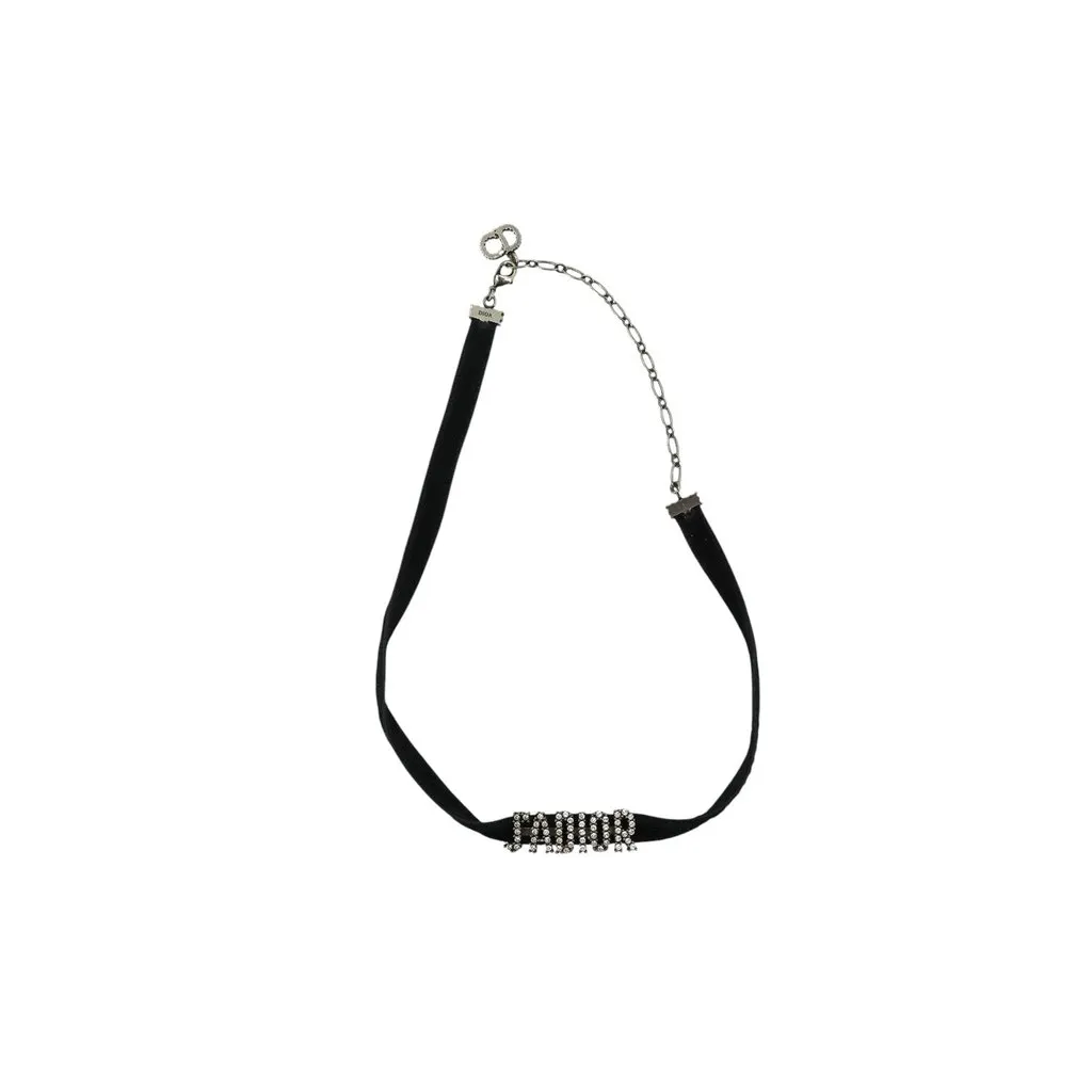 Dior Necklace Black Lace Good - Inside View