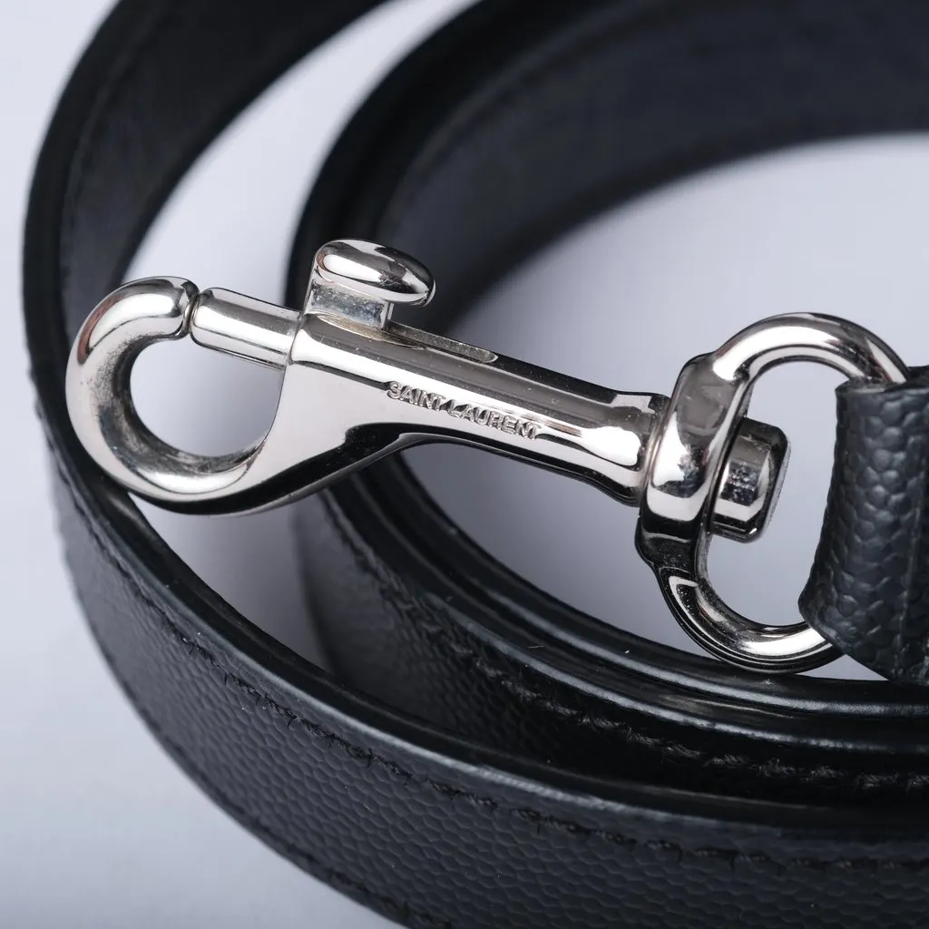 Saint Laurent Museum Black Grained Calfskin Leather Briefcase - '20s Black Leather Good - Box View