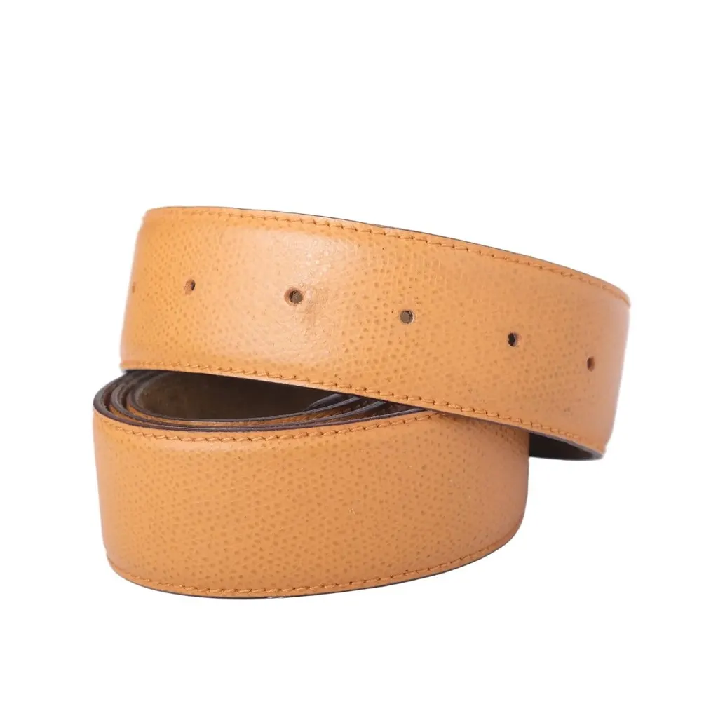 Hermès Vintage Leather Belt Strap - '00s MultiColor Leather Good - Inside View