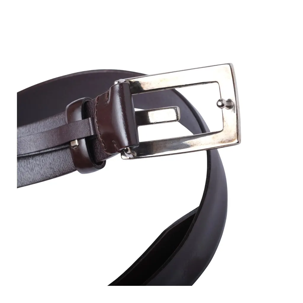 Gucci Silver G Buckle - '00s Silver Leather Good - Model View