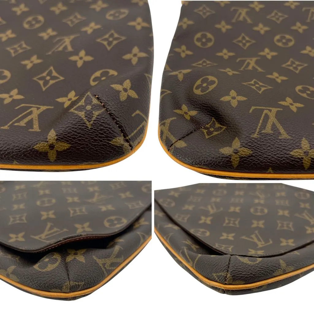 Louis Vuitton Shoulder Bag Vintage Musette Brown Canvas Good - Model View