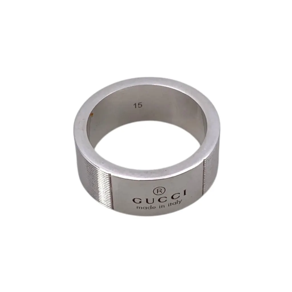 Gucci Ring Silver Good - Front View