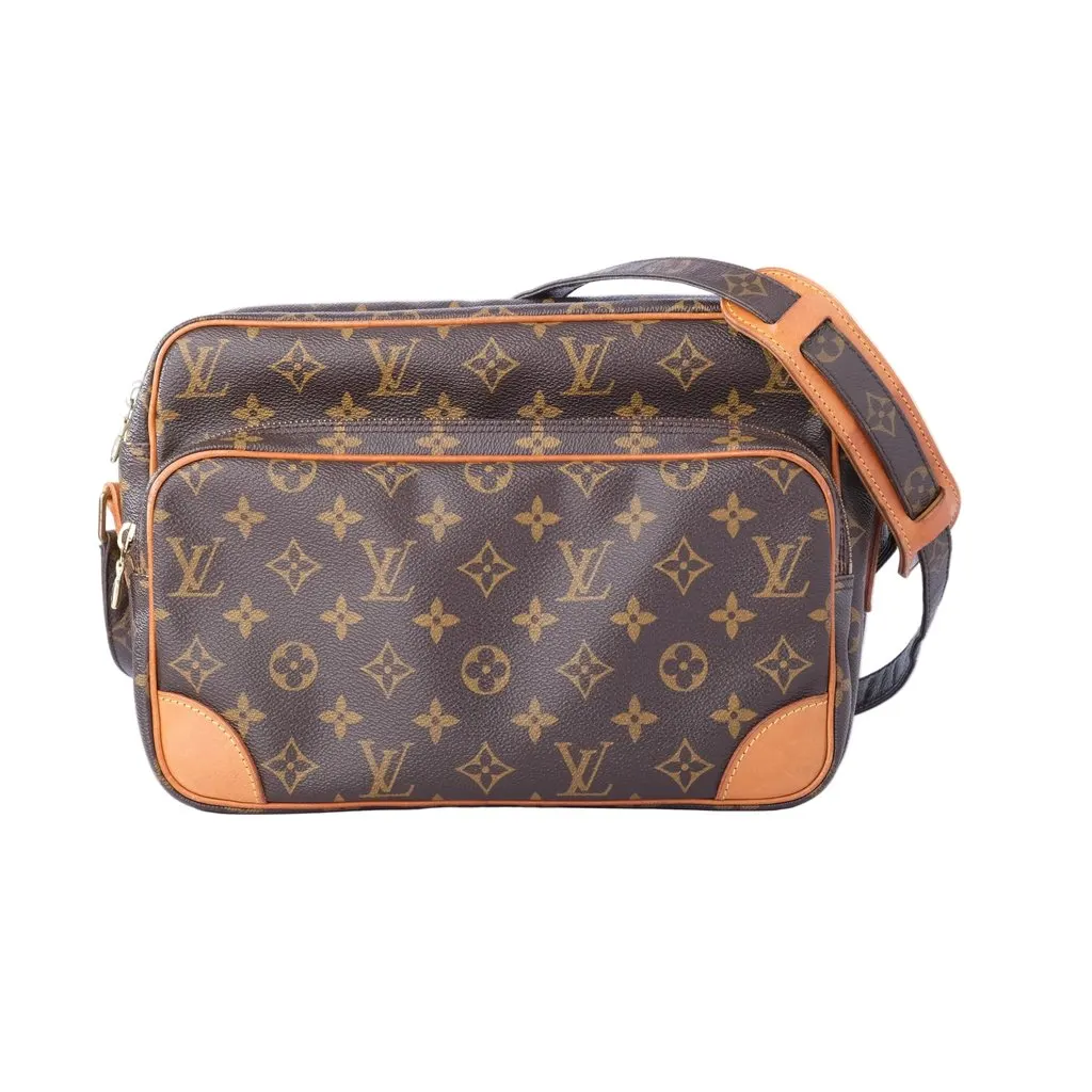 Louis Vuitton Monogram Canvas Nile GM Bag- '00s Brown Canvas Good - Front View
