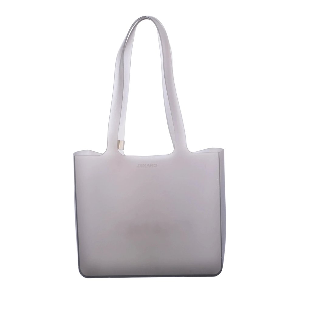 Chanel Jelly Logo Tote -'00s Silver Mini | Pre-Owned UAE | L