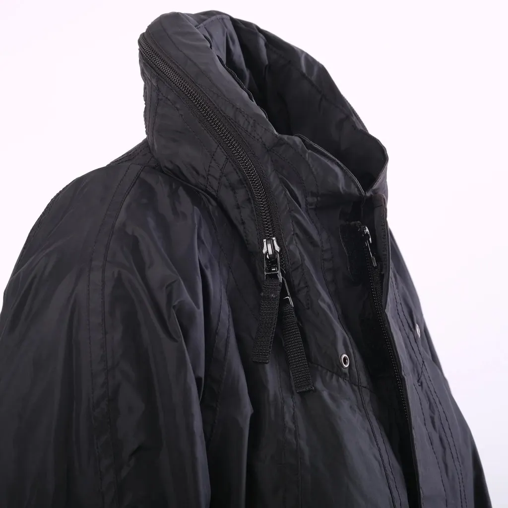 Issey Miyake Lightweight Flare Raincoat - '10s MultiColor Good - Model View