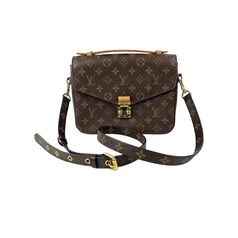Louis Vuitton Monogram Pochette Metis White Canvas Good - Back View