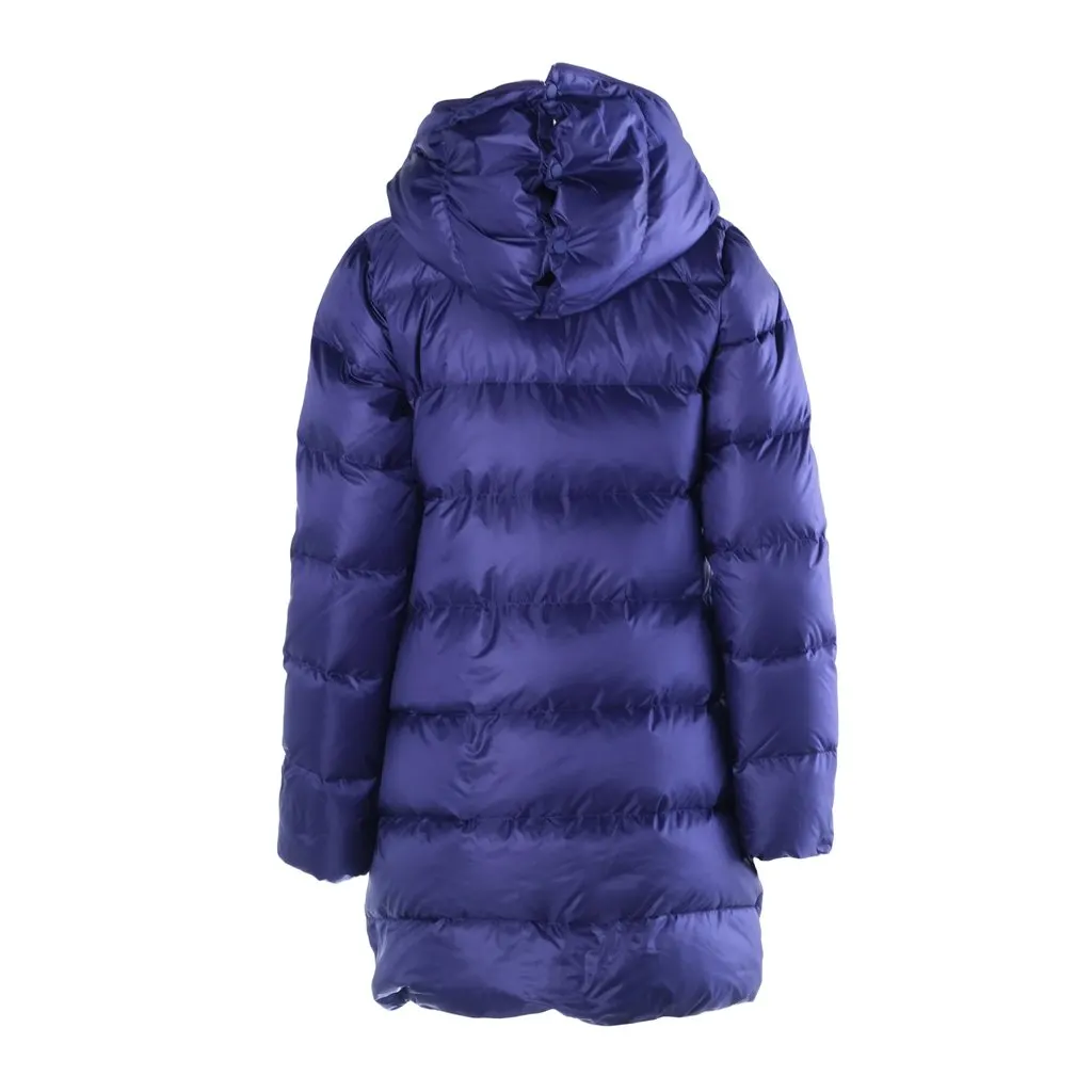 Issey Miyake Pleats Please Issey Miyake Down Jacket Blue - '00s Blue Satin Good - Inside View