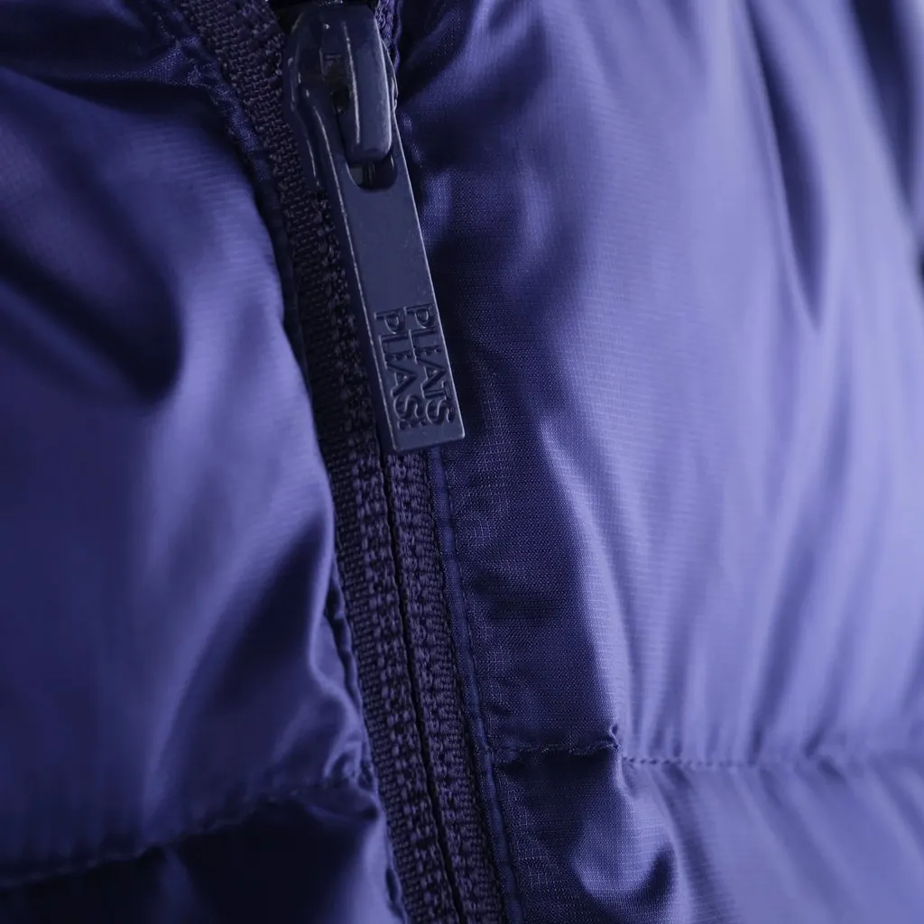 Issey Miyake Pleats Please Issey Miyake Down Jacket Blue - '00s Blue Satin Good - Box View