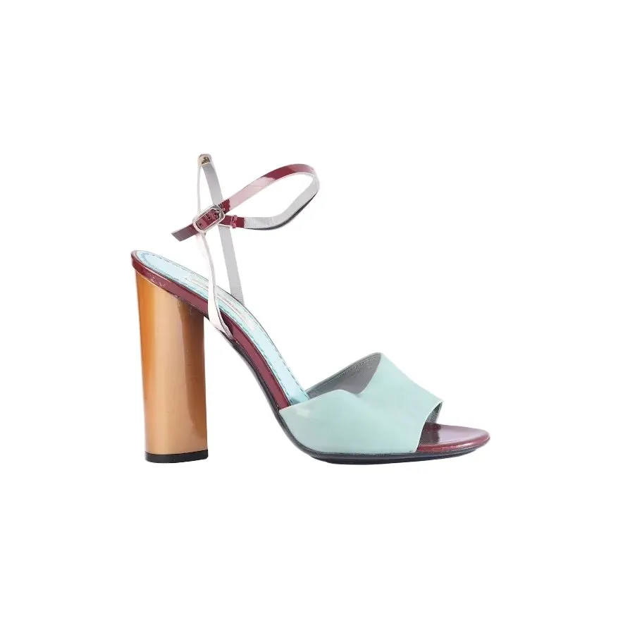 Marc Jacobs Multicolor Ankle Strap Sandals- '10s MultiColor Leather Good - Front View