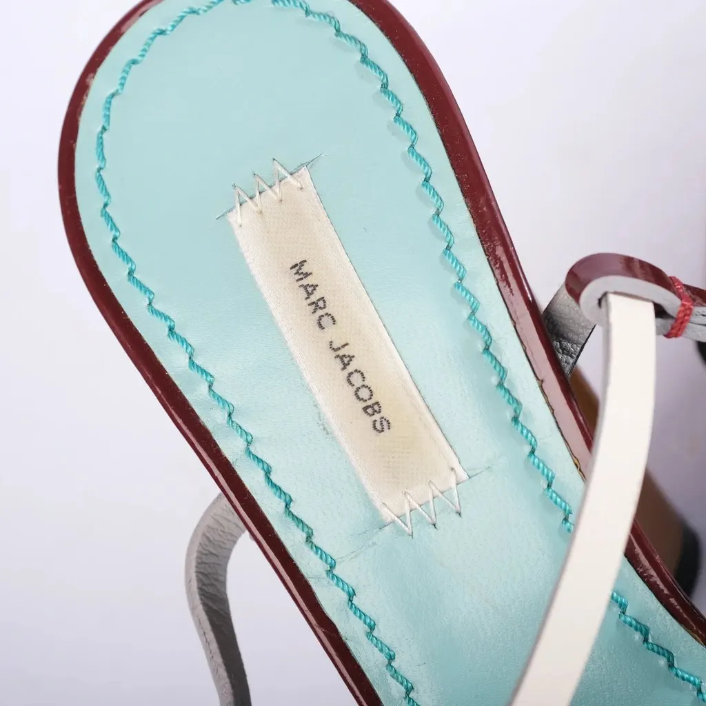Marc Jacobs Multicolor Ankle Strap Sandals- '10s MultiColor Leather Good - Model View