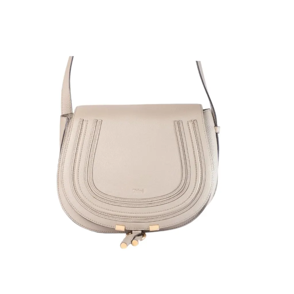 Chloé Marcie Leather Saddle Bad - '10s Red Leather Good - Front View