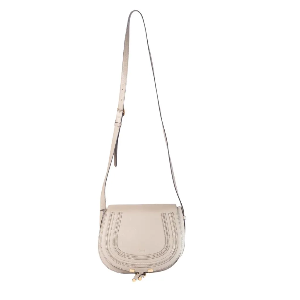 Chloé Marcie Leather Saddle Bad - '10s Red Leather Good - Back View
