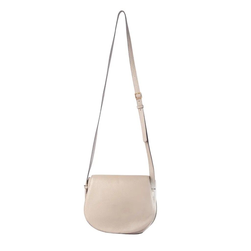 Chloé Marcie Leather Saddle Bad - '10s Red Leather Good - Model View