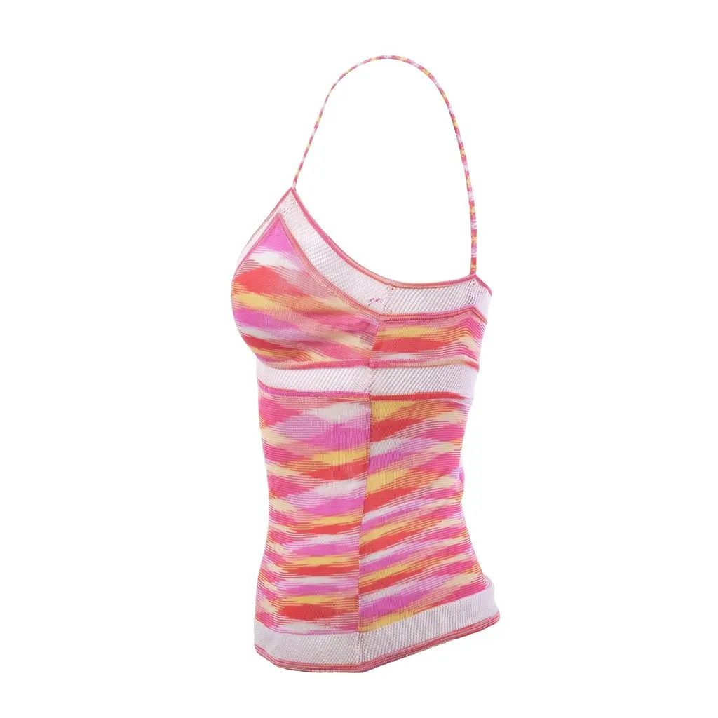 Missoni Pink Space-Dye Knit Camisole Top -'00s Pink Good - Back View