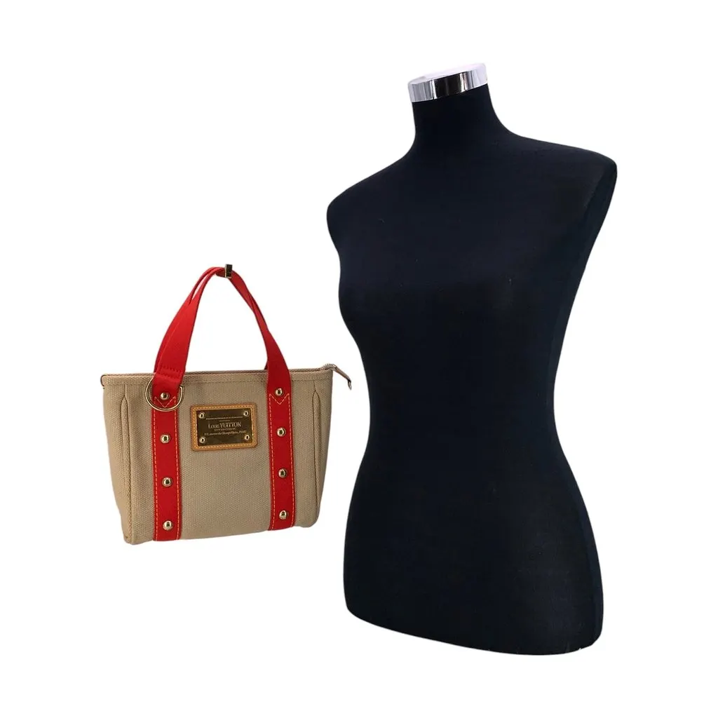 Louis Vuitton Handbag Antigua Beige Lace Good - Back View