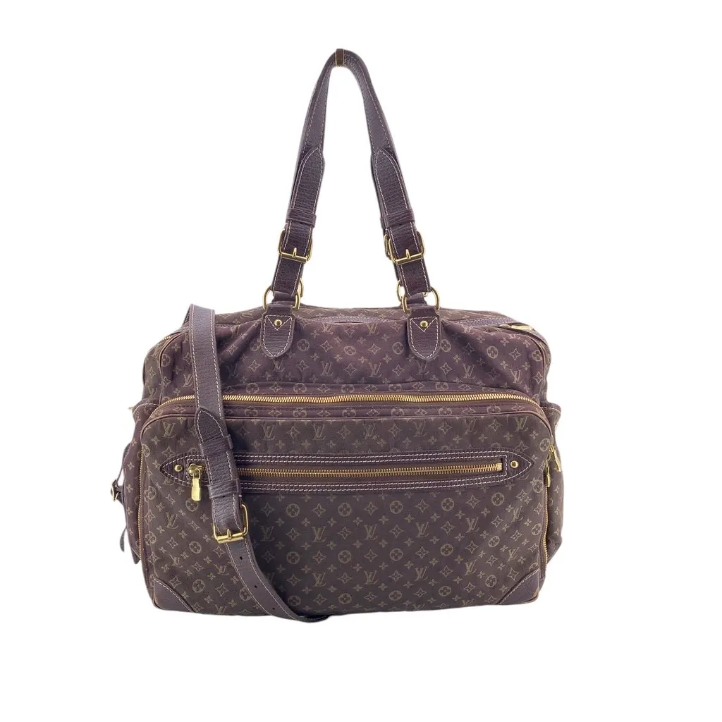 Louis Vuitton Shoulder Bag Sac a Langer Brown Canvas Good - Front View
