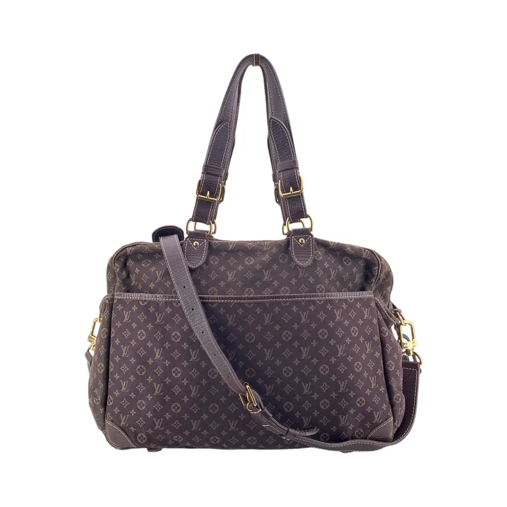 Louis Vuitton Shoulder Bag Sac a Langer Brown Canvas Good - Back View
