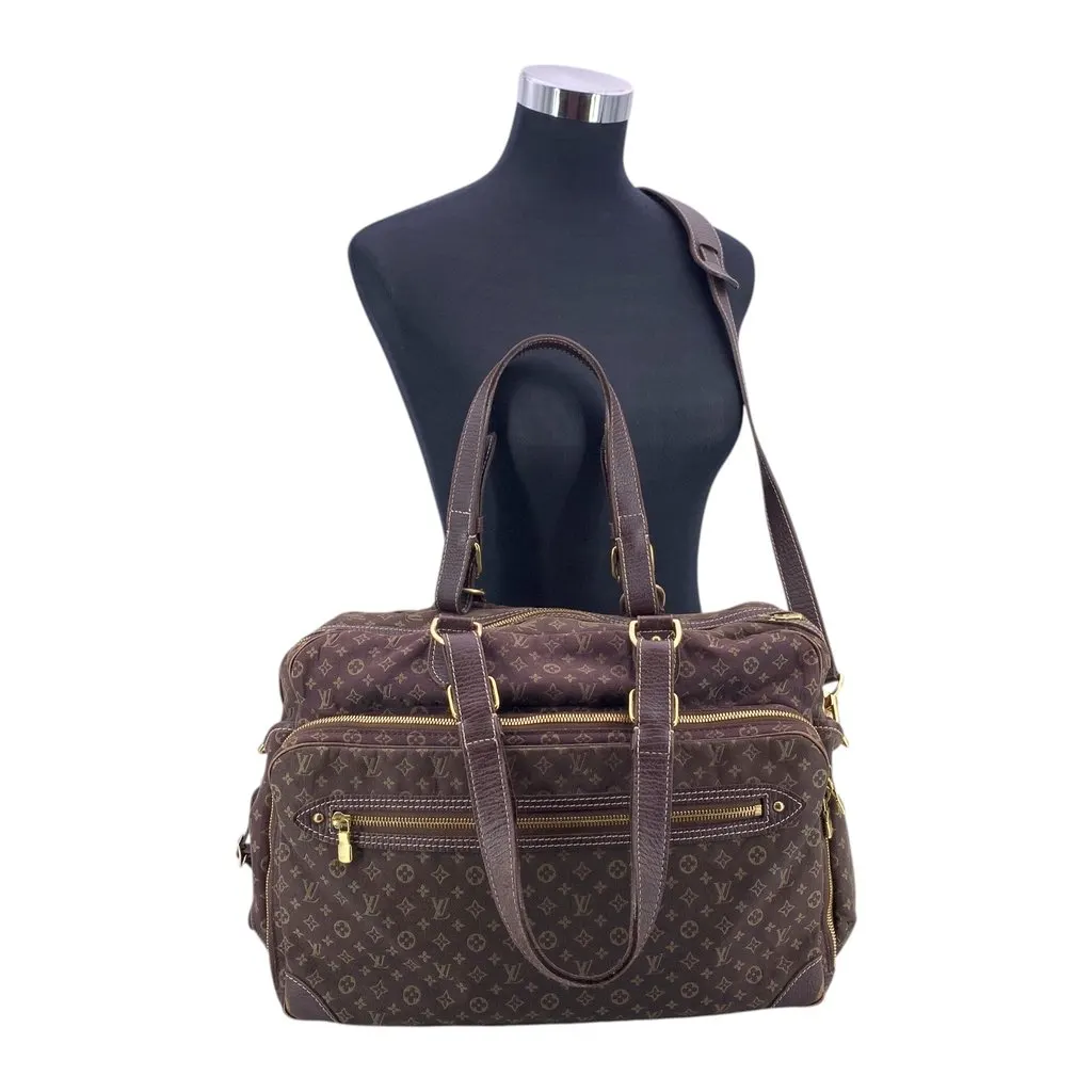 Louis Vuitton Shoulder Bag Sac a Langer Brown Canvas Good - Inside View