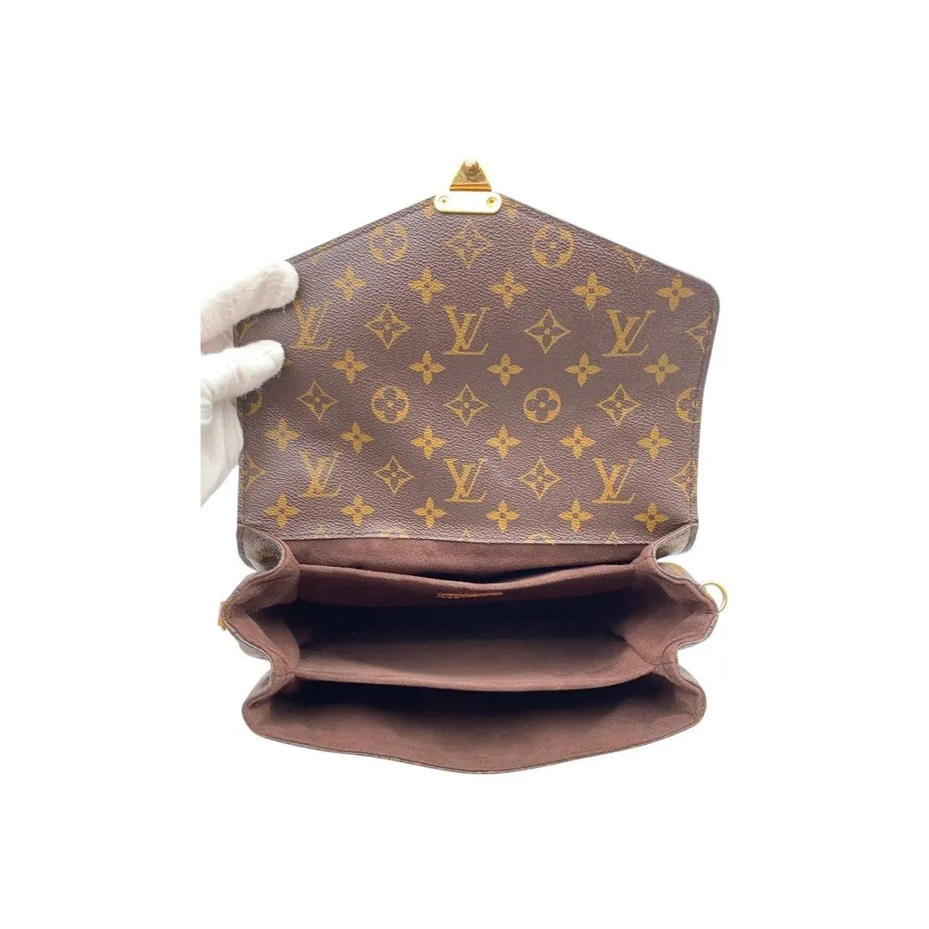 Louis Vuitton Shoulder Bag Metis Gold Canvas Good - Box View