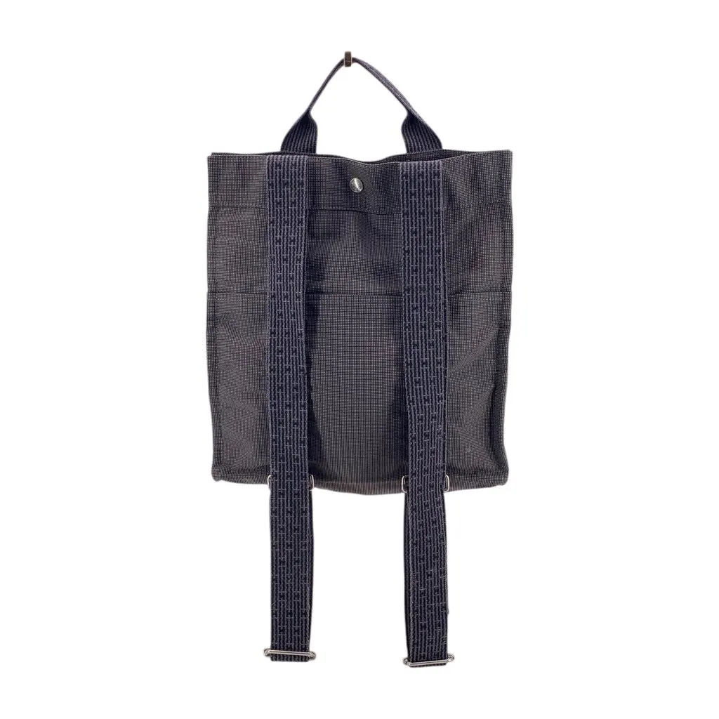 Hermes Backpack Herline Grey Leather Good - Inside View