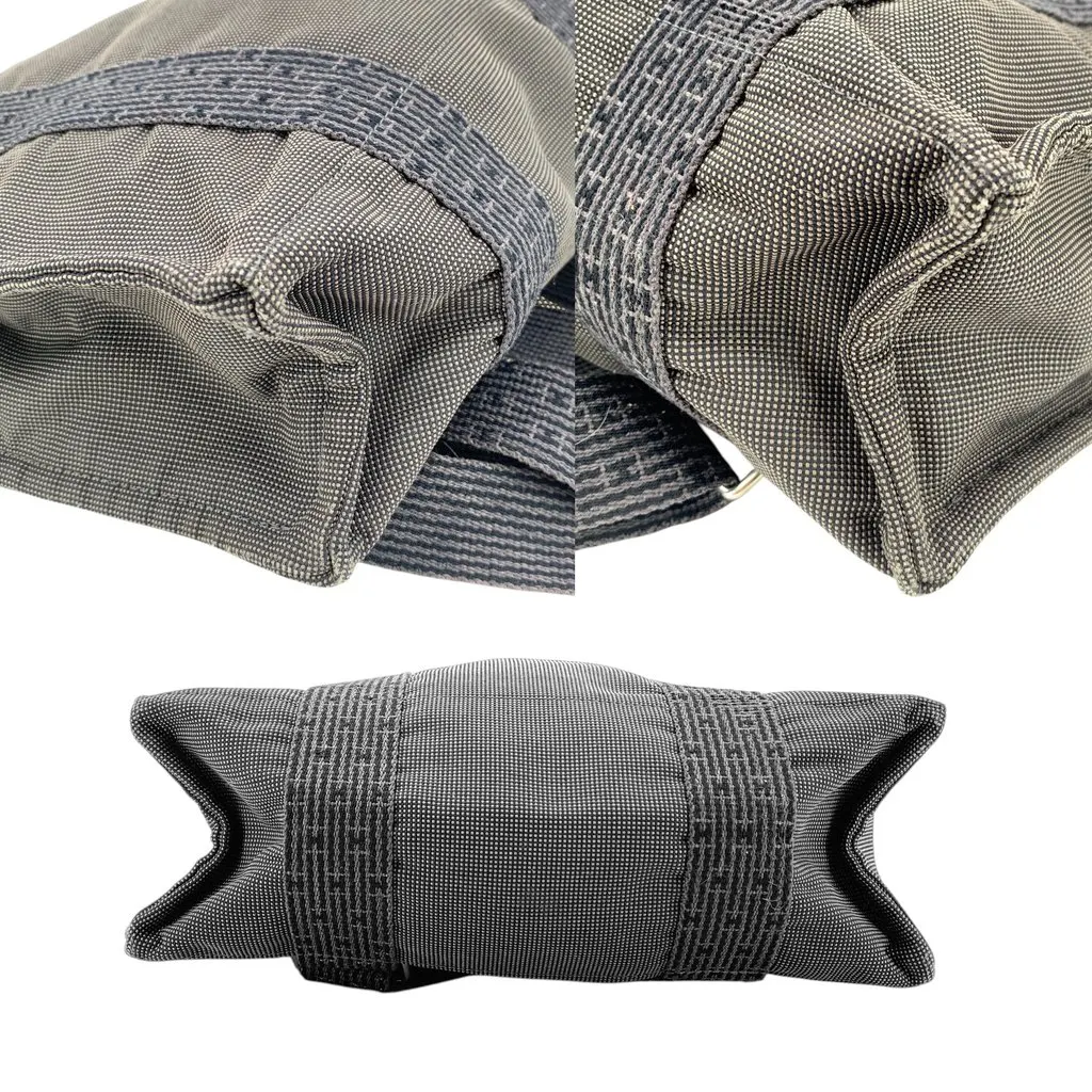 Hermes Backpack Herline Grey Leather Good - Model View