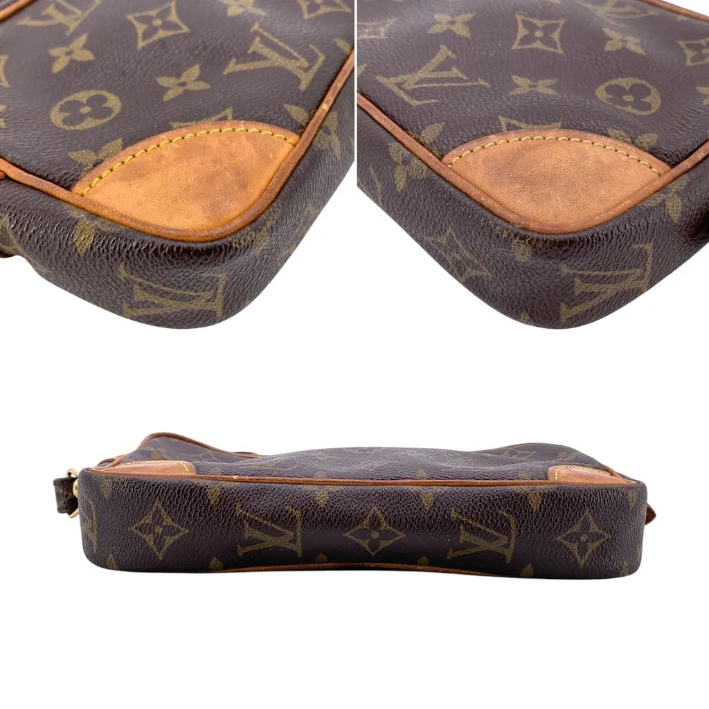 Louis Vuitton Clutch Bag Vintage Marly Dragonne Red Canvas Good - Model View