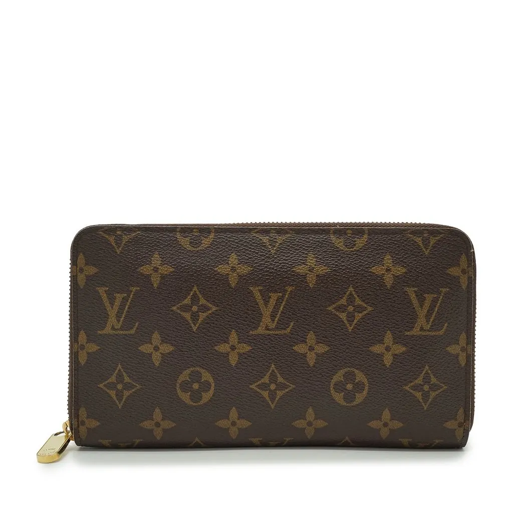 Louis Vuitton Wallet Brown Canvas Good - Front View