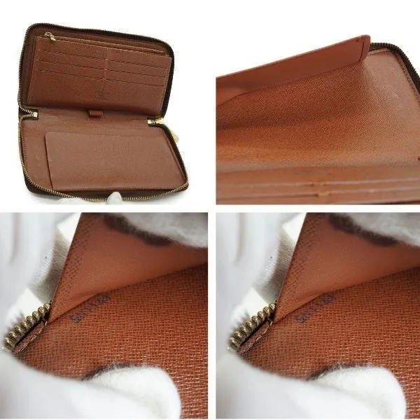 Louis Vuitton Wallet Brown Canvas Good - Model View