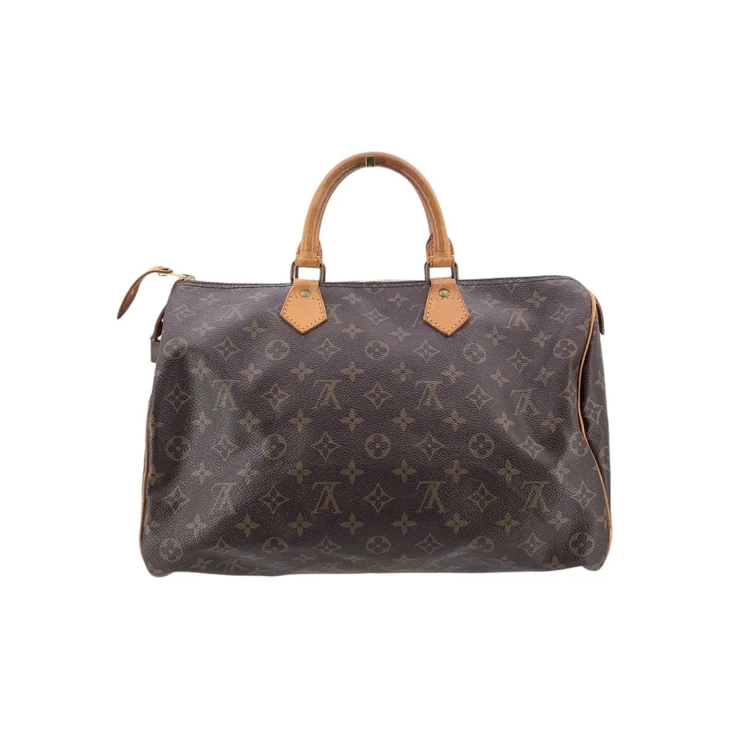Louis Vuitton Handbag Vintage Speedy Brown Canvas Good - Inside View