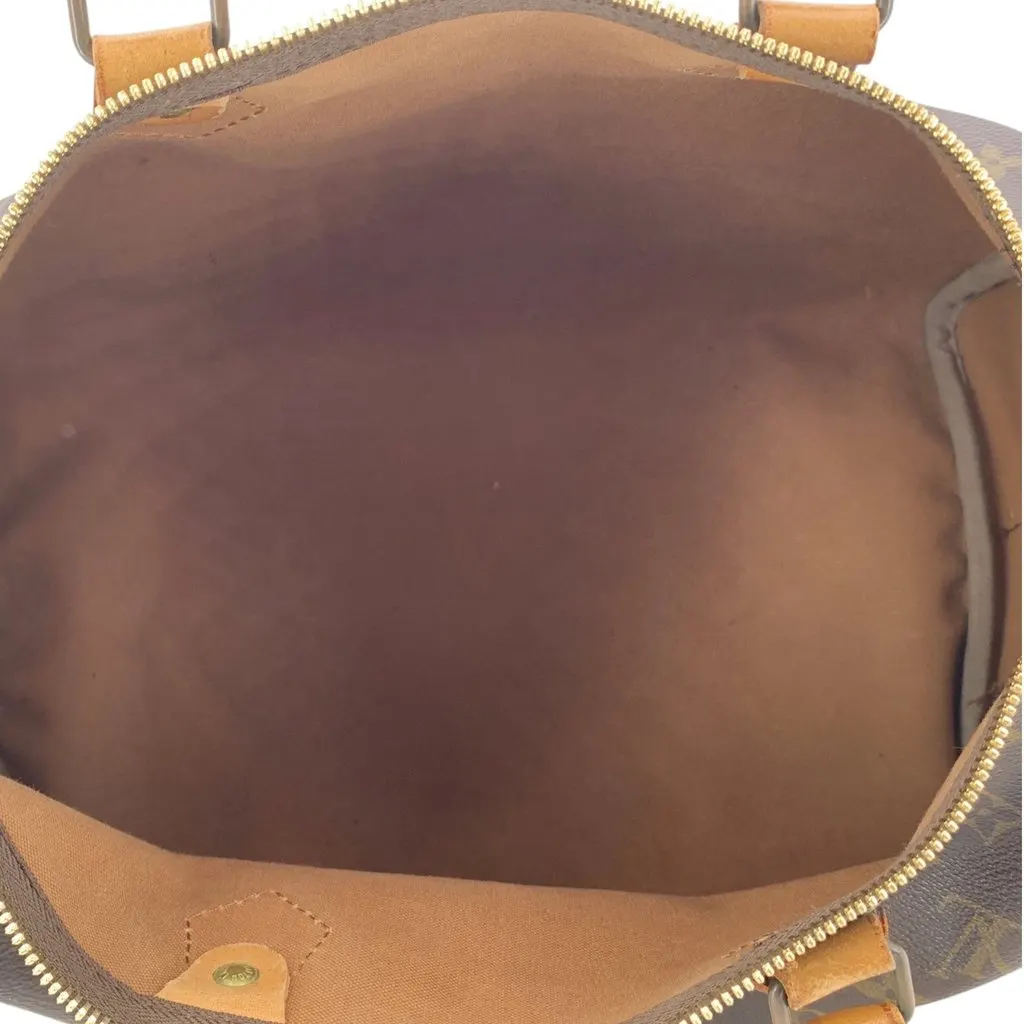 Louis Vuitton Handbag Vintage Speedy Brown Canvas Good - Box View