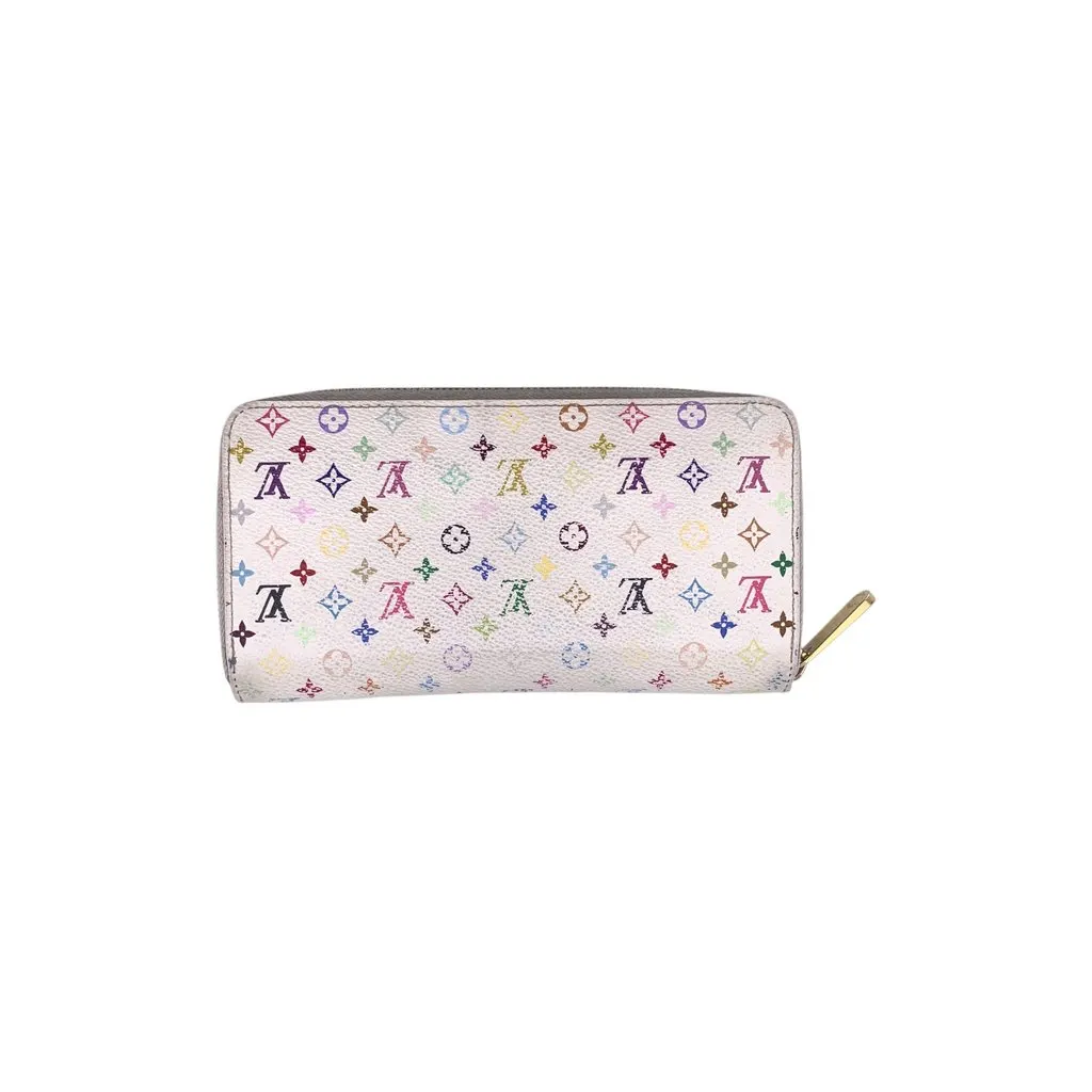 Louis Vuitton Wallet White Silk Good - Back View