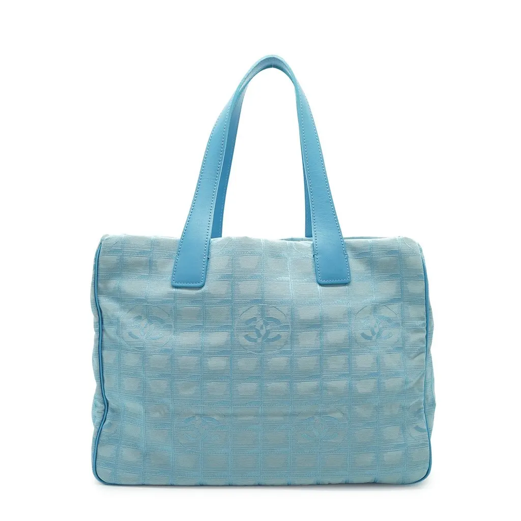 Chanel Tote Bag Vintage New Travel Line Red Good - Front View